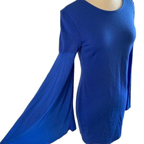 Buffalo David Bitton Women's Bellgirl Bodycon Dress with Flared Bell Sleeves - Picture 5 of 11